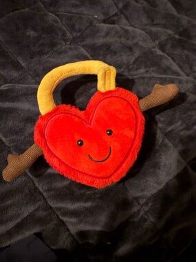 Heart Lock Jellycat Stuffed Animal